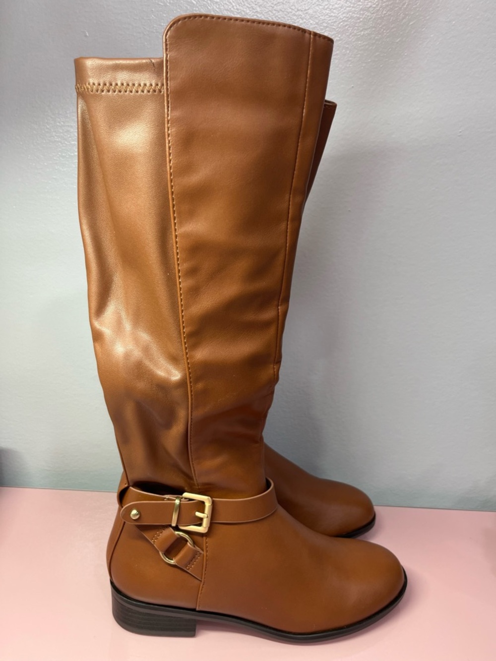 New Aldo Women's Tall Boots - Cognac Brown SIZE 5 🤎